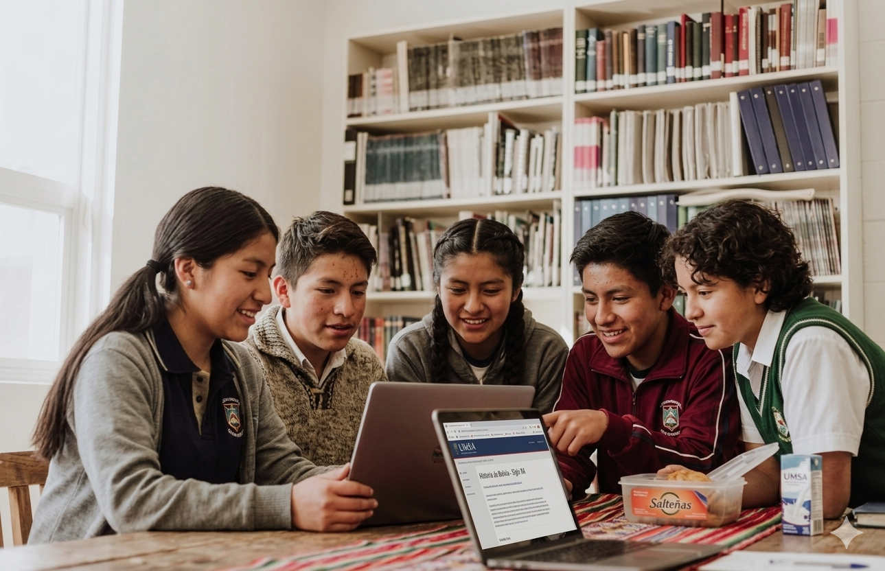 Jóvenes estudiantes Bolivianos